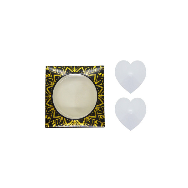 Nipple Métal blanc Cache tétons cœur 